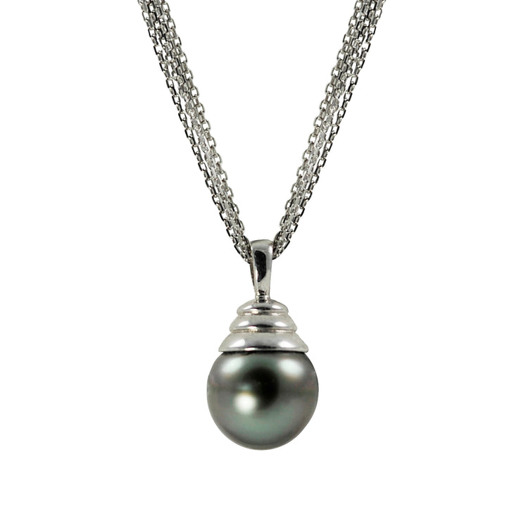 Sterling Silver Tahitian Pearl Pendant