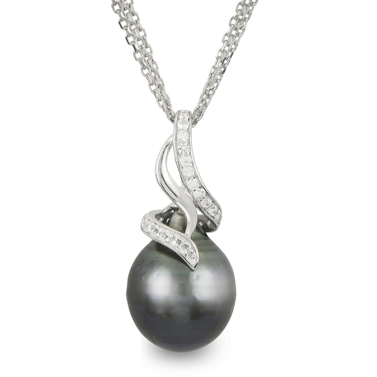 Sterling Silver Tahitian Pearl Pendant