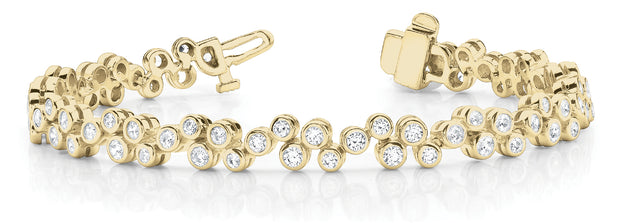 14K Yellow Gold 1 5/8 ct tw Fashion Diamond Bracelet