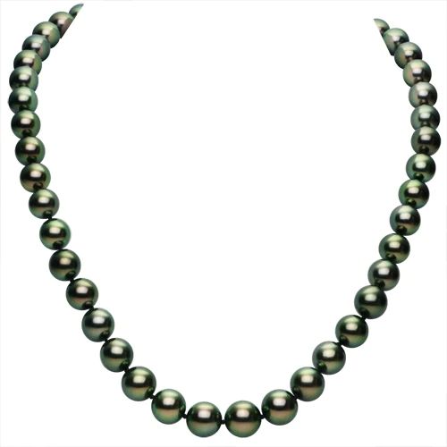 14KT White Gold Tahitian Pearl Necklace