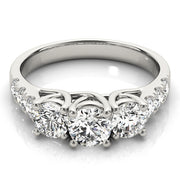 Three Stone Diamond Engagement Ring