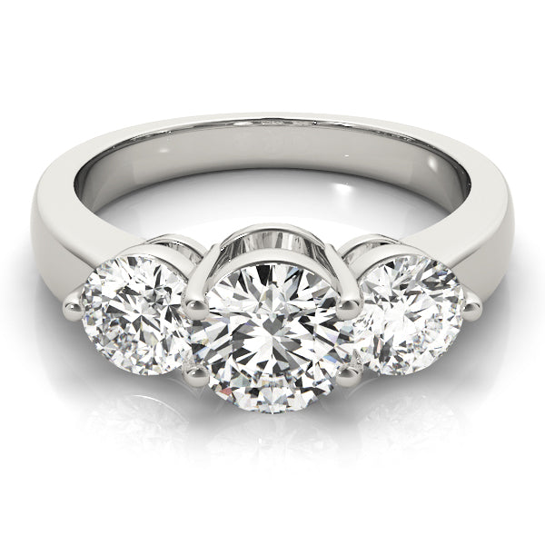 Three Stone Diamond Engagement Ring