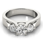 Three Stone Diamond Engagement Ring