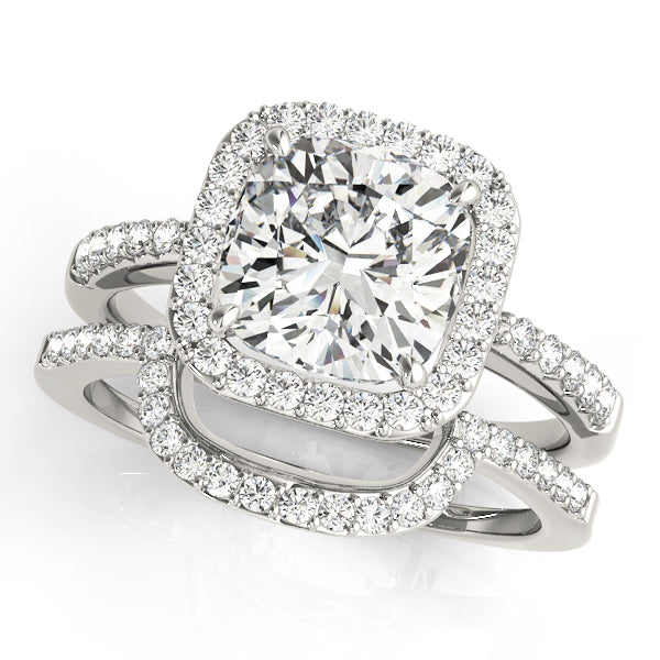 Halo Diamond Engagement Ring