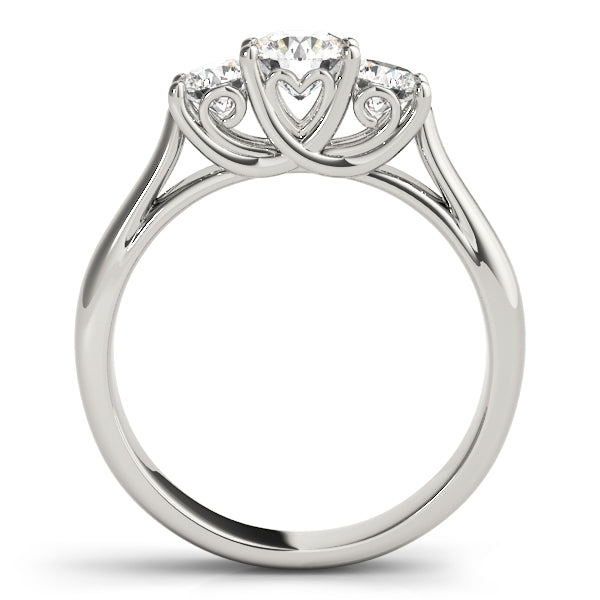 Three Stone Diamond Engagement Ring