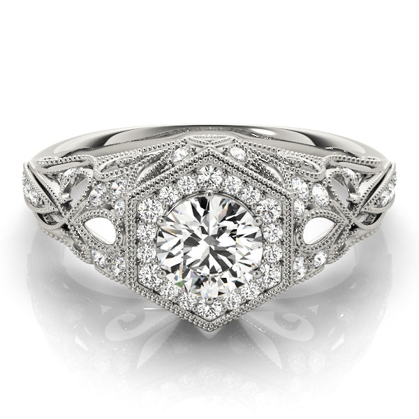 Halo Diamond Engagement Ring