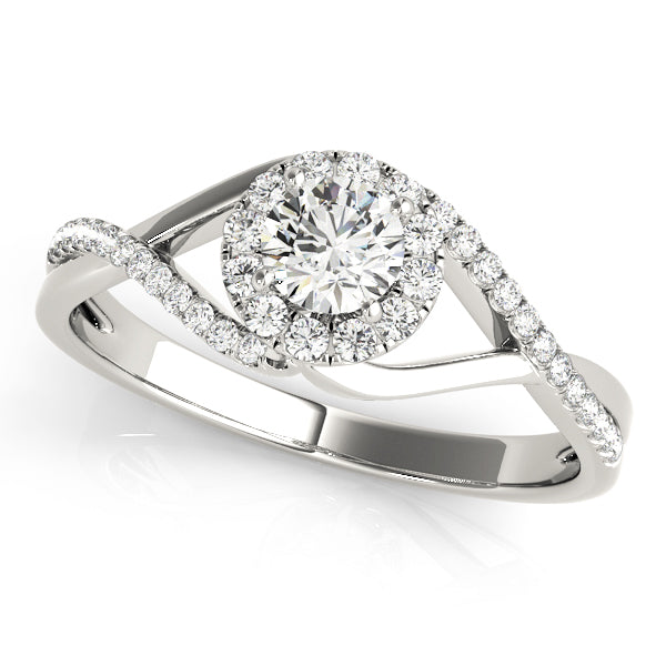 Halo Diamond Engagement Ring