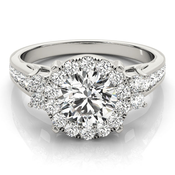 Halo Diamond Engagement Ring