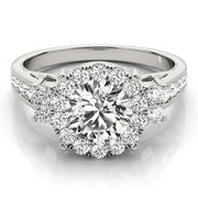 Halo Diamond Engagement Ring