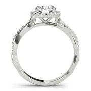 Halo Diamond Engagement Ring