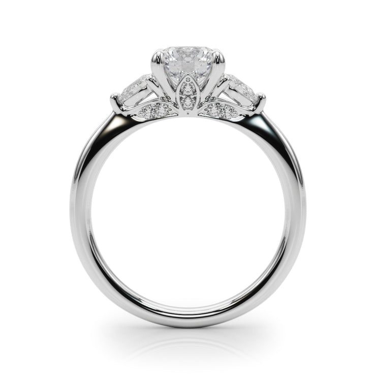 Three Stone Diamond Engagement Ring