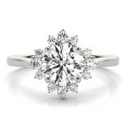 Halo Diamond Engagement Ring