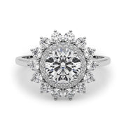 Halo Diamond Engagement Ring