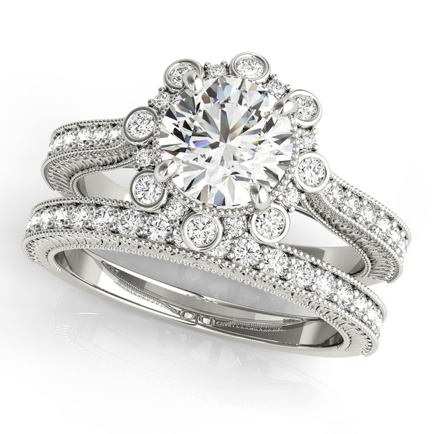 Halo Diamond Engagement Ring