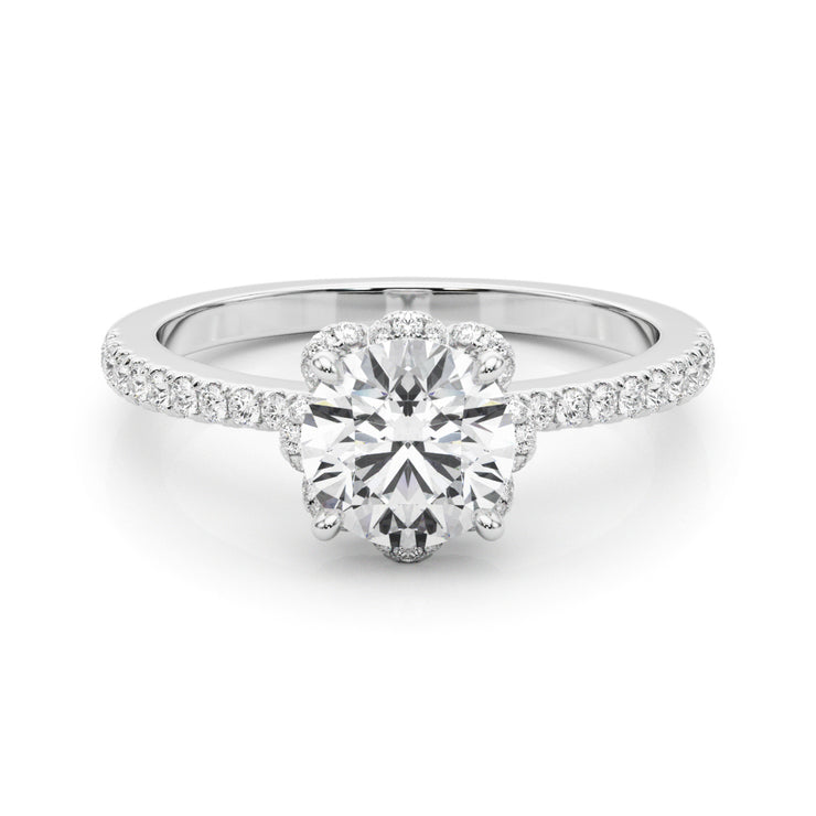 Halo Diamond Engagement Ring