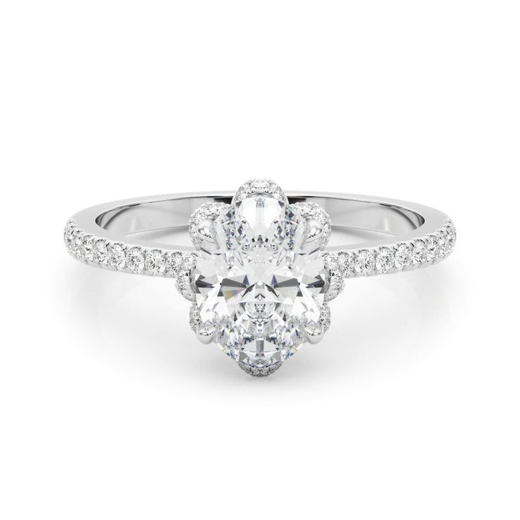 Halo Diamond Engagement Ring