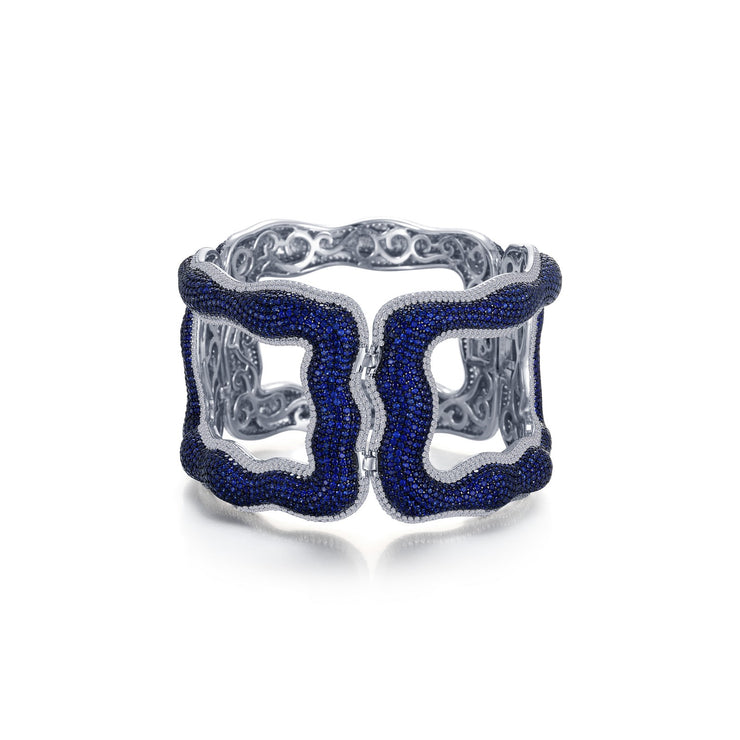 Statement Blue Bangle Bracelet