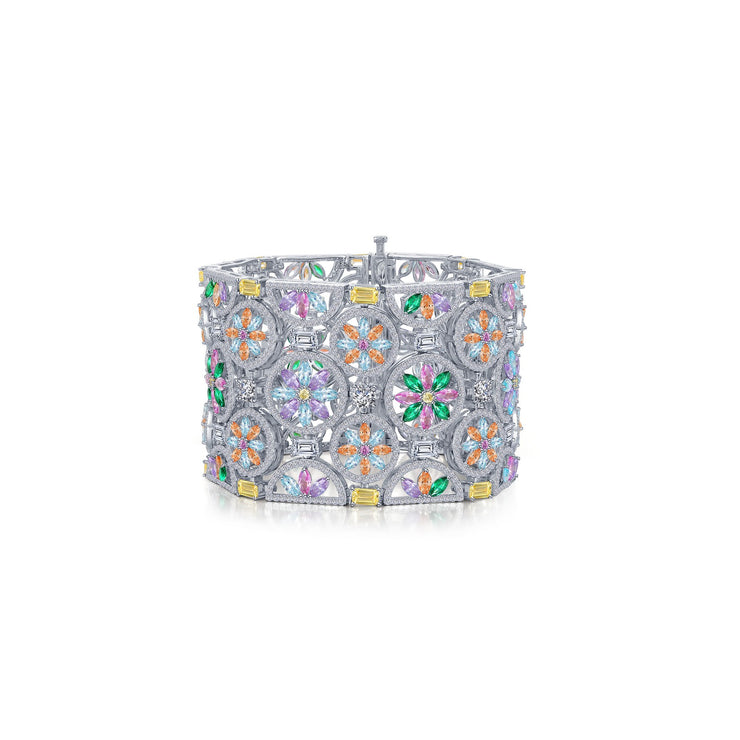 54.24 CTW Statement Multi-Colored Bracelet