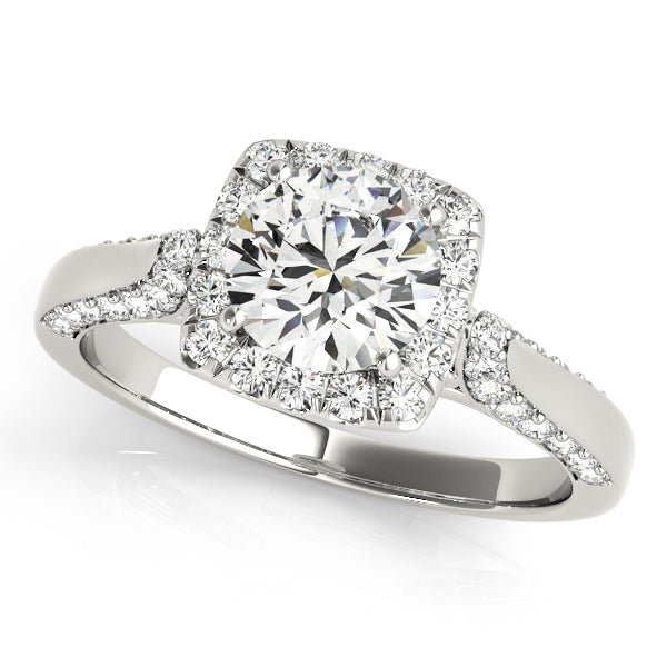 Halo Diamond Engagement Ring