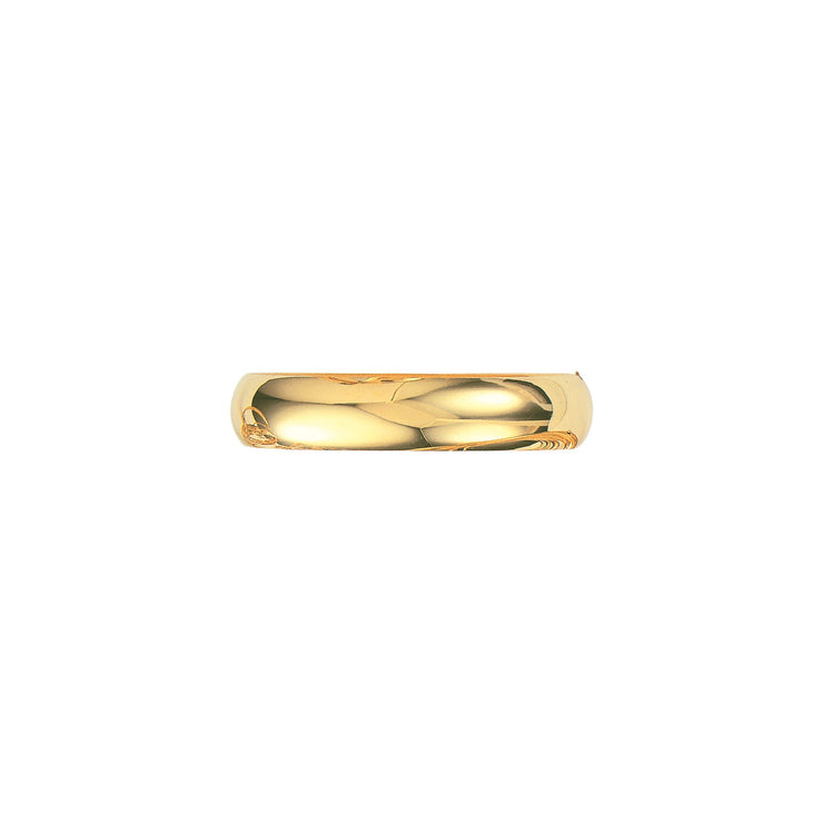 14K Gold 13.5mm Polished Bangle