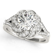 Halo Diamond Engagement Ring