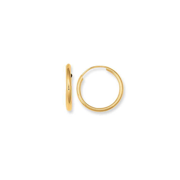 10K Gold Endless Hoop Earring