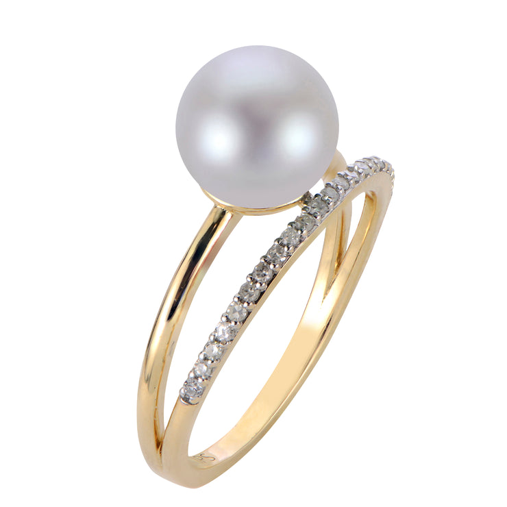 14KT Yellow Gold Freshwater Pearl Ring