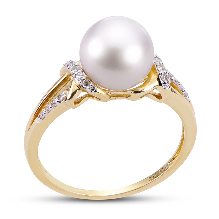 14KT Yellow Gold Freshwater Pearl Ring