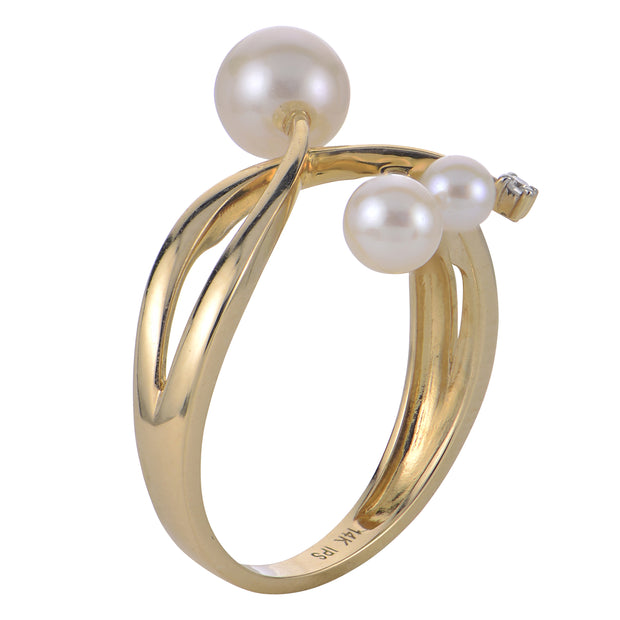 14KT Yellow Gold Freshwater Pearl Ring