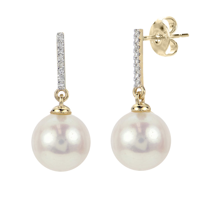 14KT Yellow Gold Freshwater Pearl Earring