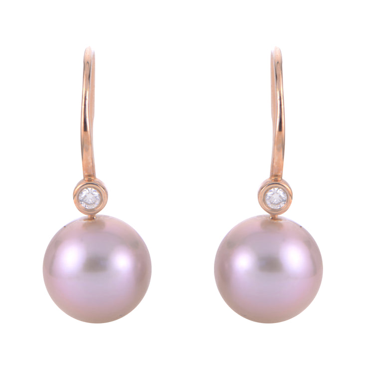 14KT Rose Gold Freshwater Pearl Earring