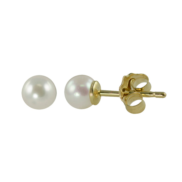 14KT Yellow Gold Akoya Pearl Earring