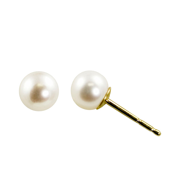 14KT Yellow Gold Akoya Pearl Earring