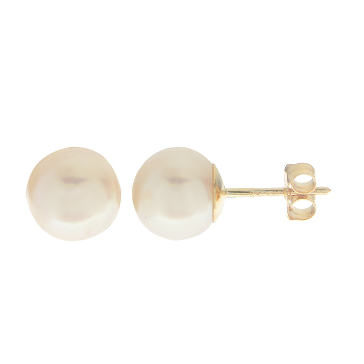 14KT Yellow Gold Akoya Pearl Earring