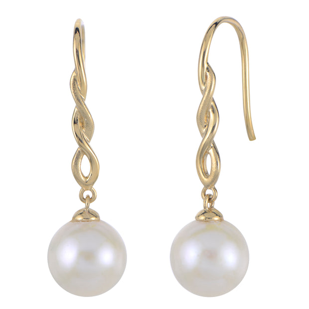 14KT Yellow Gold Freshwater Pearl Earring