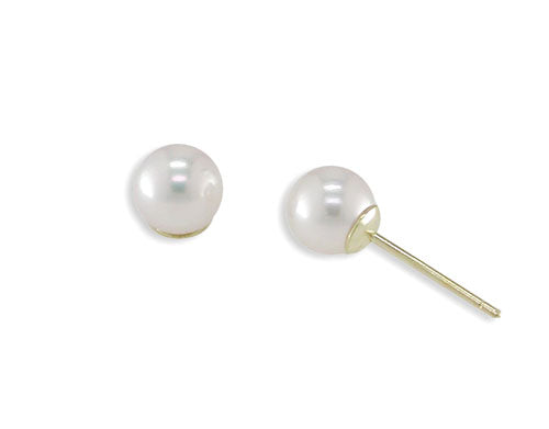 18KT Yellow Gold Akoya Pearl Earring