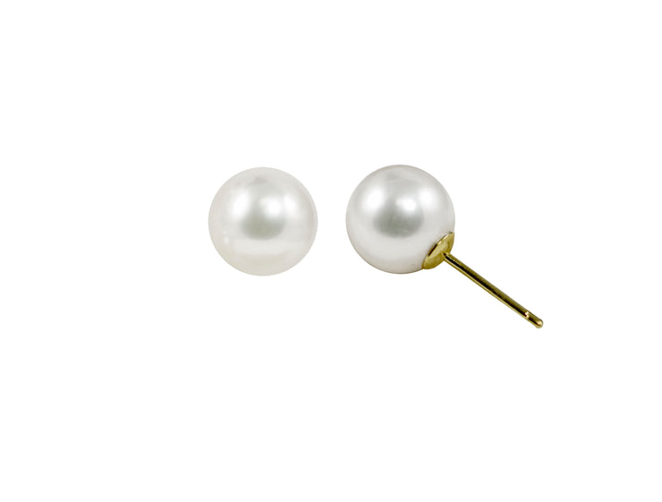 18KT Yellow Gold Akoya Pearl Earring