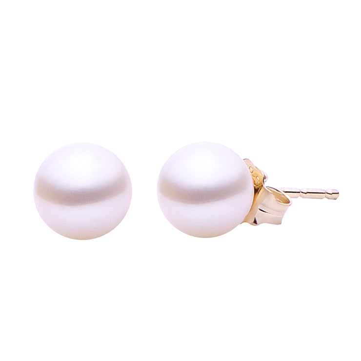 14KT Yellow Gold Freshwater Pearl Earring