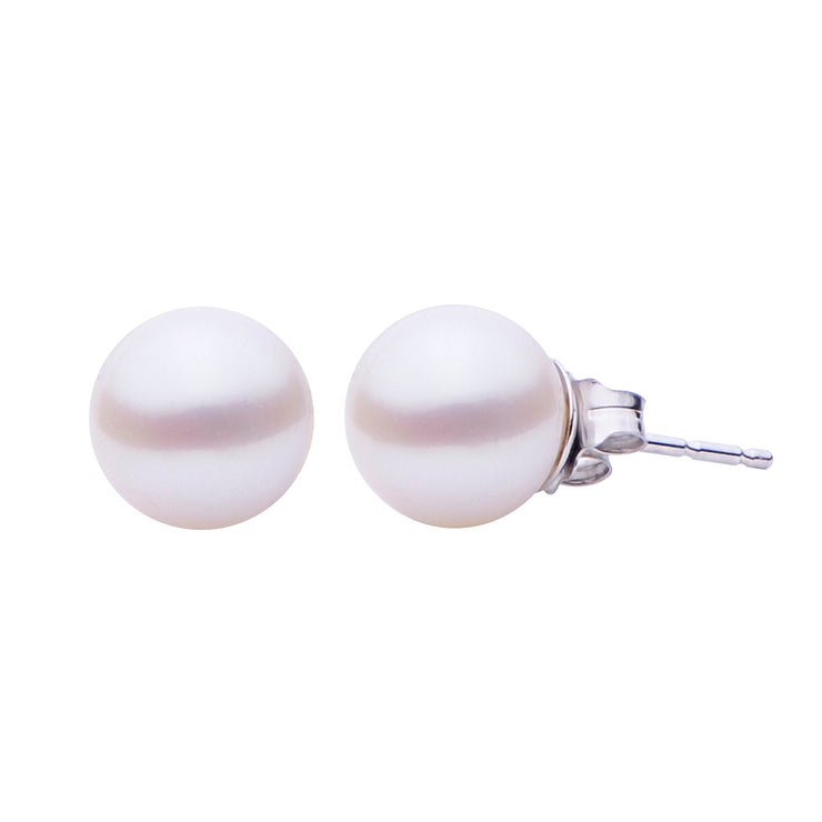 14KT White Gold Freshwater Pearl Earring