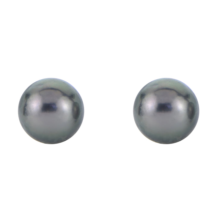 14KT White Gold Tahitian Pearl Earring