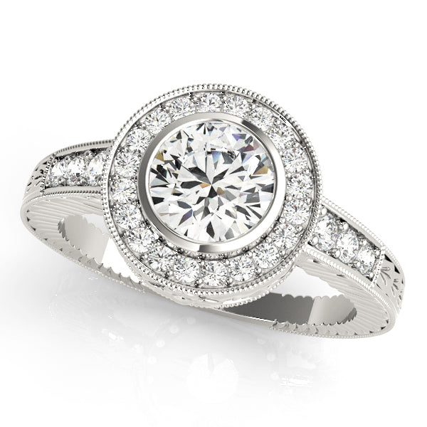 Halo Diamond Engagement Ring