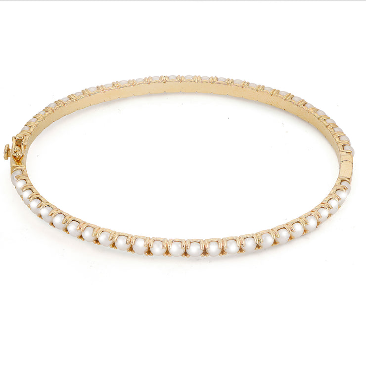 14KT Yellow Gold Freshwater Pearl Bracelet