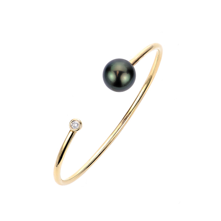 14KT Yellow Gold Tahitian Pearl Bracelet