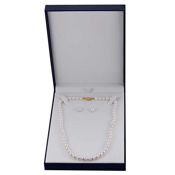 14KT Yellow Gold Freshwater Pearl Set