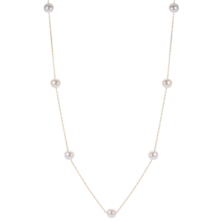 14KT Yellow Gold Freshwater Pearl Necklace