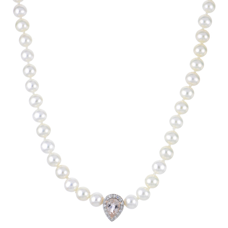 14KT Rose Gold Freshwater Pearl Necklace