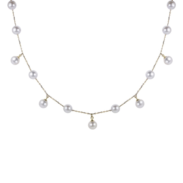 14KT Yellow Gold Freshwater Pearl Necklace