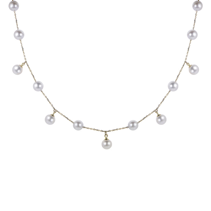 14KT Yellow Gold Freshwater Pearl Necklace