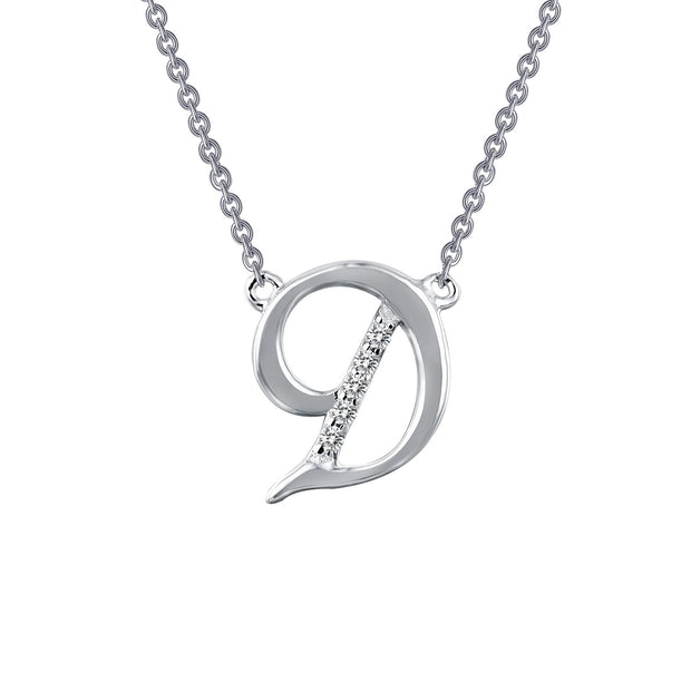 Letter D Pendant Necklace