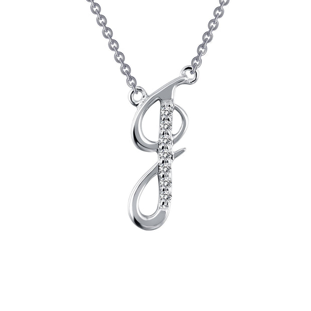 Letter J Pendant Necklace